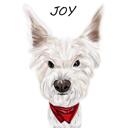 Dog Portrait with Custom Name