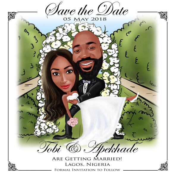 Save the Date Caricature
