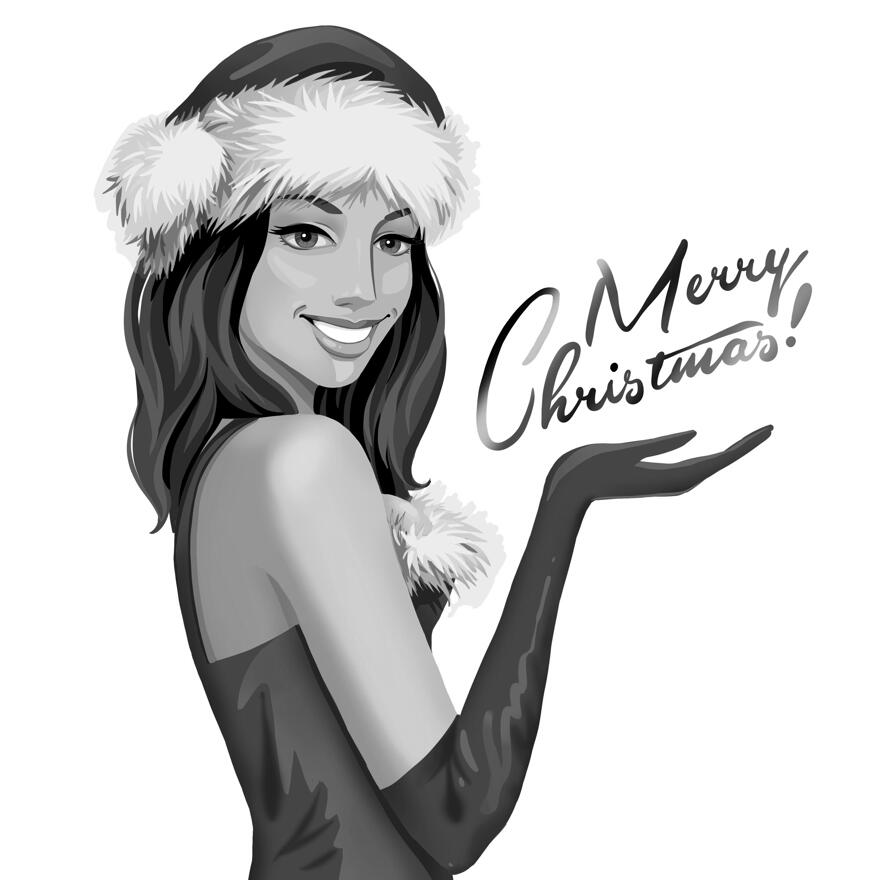 Christmas Cartoon: Digital Greeting Card Gift
