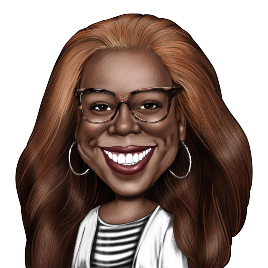 Colored Pencil Caricature Drawing