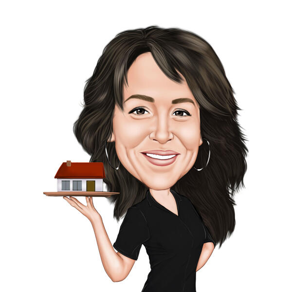 Emlakçı Karikatürü Evi Tutuyor