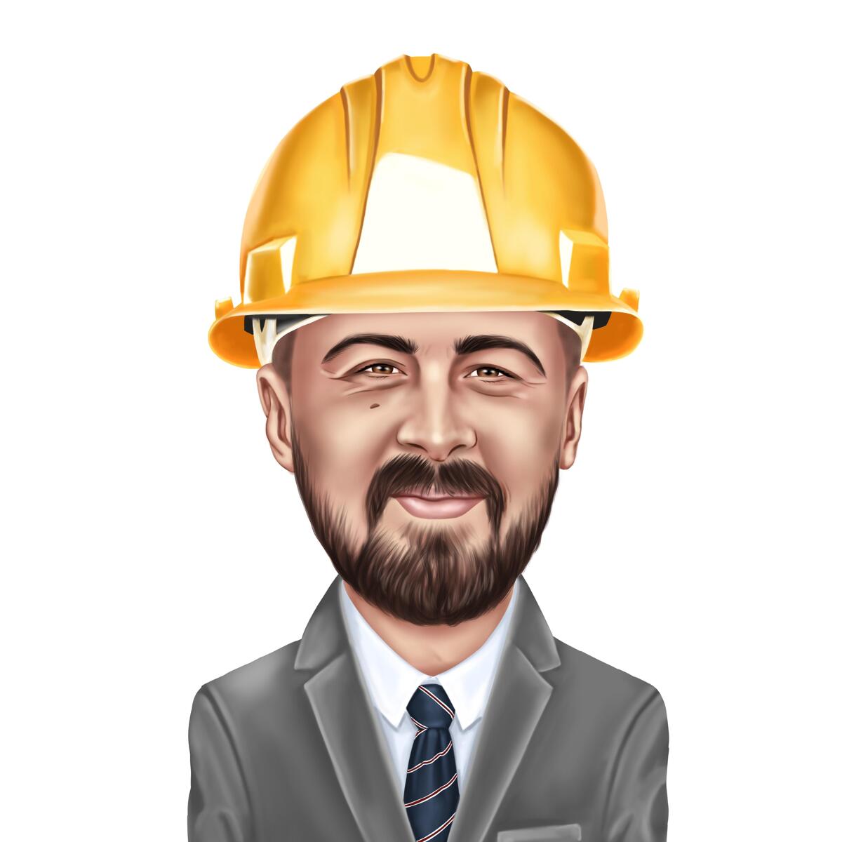 Caricatura de ingeniero personalizada a partir de una foto: regalo ...