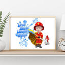 Caricatura infantil de Sam el bombero