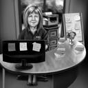 Office Manager Gift Caricature Portrait