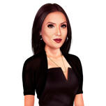 Custom Beautiful Woman Realistic Portrait in Formal Outfit from Photos