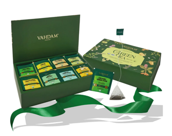 9. Coffret cadeau de thé assorti Vahdam-0