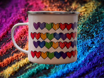 8. Pride Rainbow Hearts Mug-0
