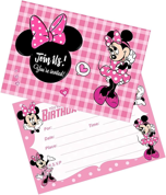 8. Invitations d'anniversaire Minnie Mouse-0