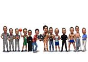 Caricatura do Grupo de Padrinhos