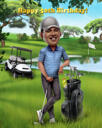 40 & Fabulous Birthday Caricature