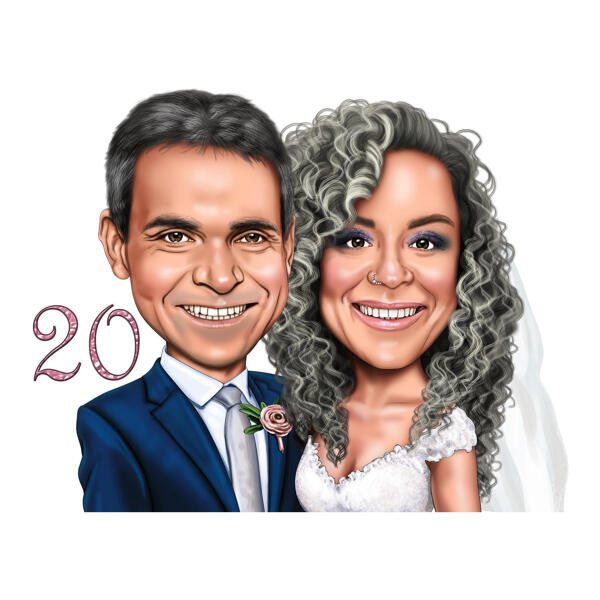 Mutlu 20. Evlilik Yıldönümü Çizgi Filmi