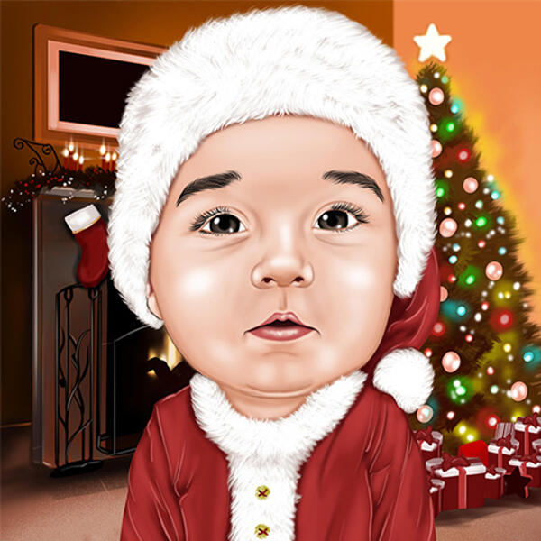 عيد الميلاد طفل كاريكاتير: مخصص صورة الطفل