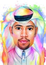 صورة مائية لشخص واحد