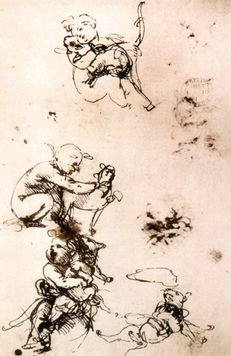 5. «Этюд кошки» Леонардо да Винчи (1478-1481).-0