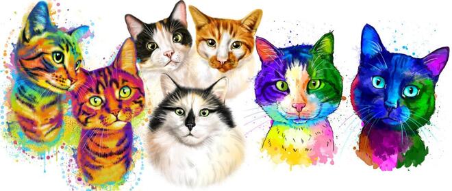 Caricaturas de gatos