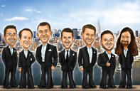 Karikatura mládenců z Las Vegas