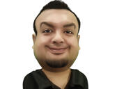 Boss Exaggerated Caricature Drawing