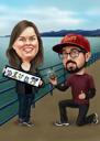 Engagement Proposal Caricature