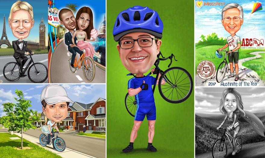 Bicycle Caricatures
