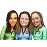 Friends or Collegues Caricature