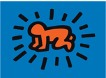 10. Strahlendes Baby (1990) Keith Haring-0