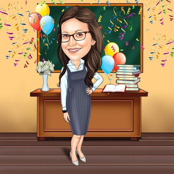 Teachers Day Caricature