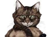 Custom Cat Portrait from Photos