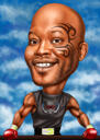 Caricatura de boxeo para regalo personalizado de boxeador