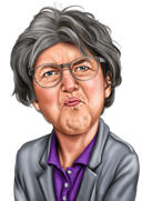 Wanderpaar-Karikatur