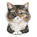 Retrato personalizado de gato a partir de fotos