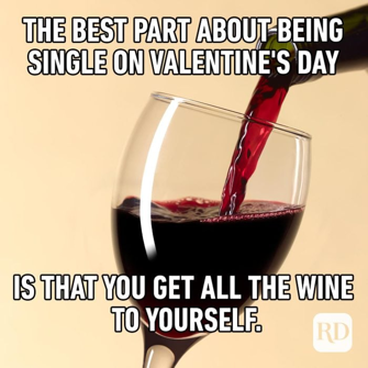 5. Un avantage pour les célibataires à la Saint-Valentin : Plus de vin ?-0