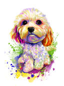 Any+Pet+Watercolor+Portrait+Drawing+from+Photos