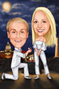 Couple Proposal Portrait for Engagement Gift