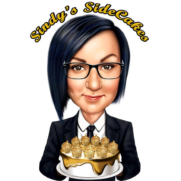 Baker Caricature Cake Studio-logoet