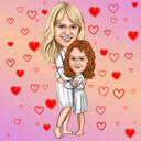 Mother’s Day Caricature from Photo