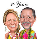 10 Year Anniversary Caricature Gift