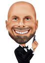 Caricature personnalisée en ligne dessinée à partir d'une photo