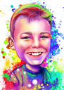 Aquarel Kid portret