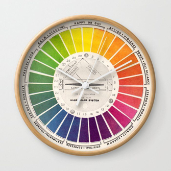9. Rainbow Mood Chart Pride Wall Clock-0
