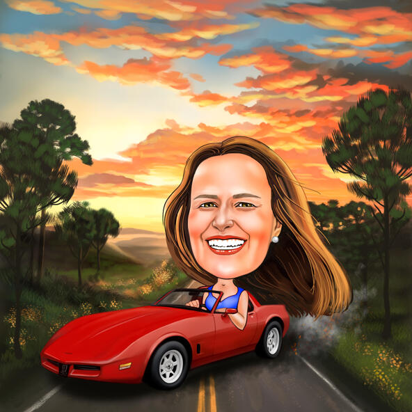 Caricatura auto personalizzata