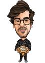 Cooking Caricature: Pizza Baker from Photos