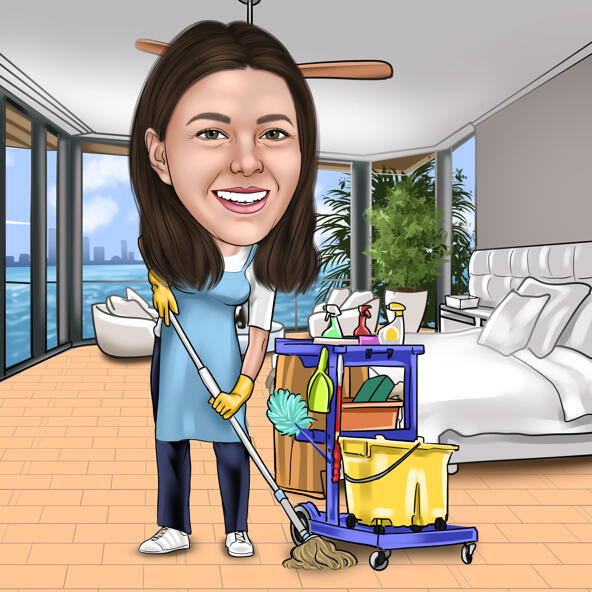 Cleaning Caricature