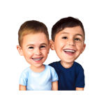 Friendly Brothers Caricature