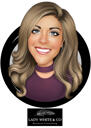 Caricature de logo personnalisé en cercle