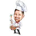 Custom Full Body High Exaggerated Caricature of Person