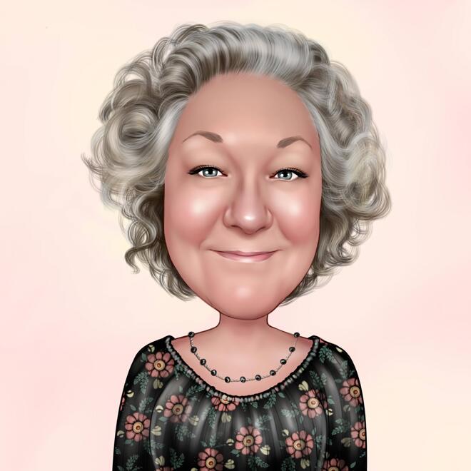 Old Lady Caricature