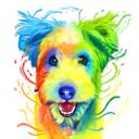 Dessin de chien à l'aquarelle