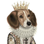 Portret regal personalizat pentru animale de companie