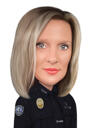 Vrouwelijke politieagent portret