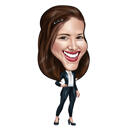 Custom Full Body High Exaggerated Caricature of Person